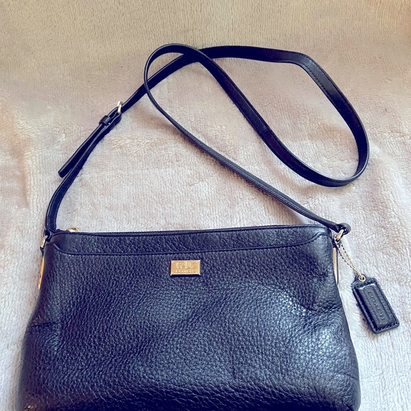 Coach genuine leather black Crossbody handbag. - Picture 3 of 8